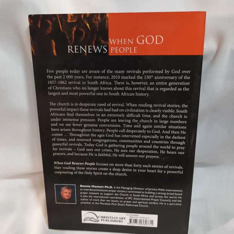 When God renews people. Bennie Mostert. Christian book
