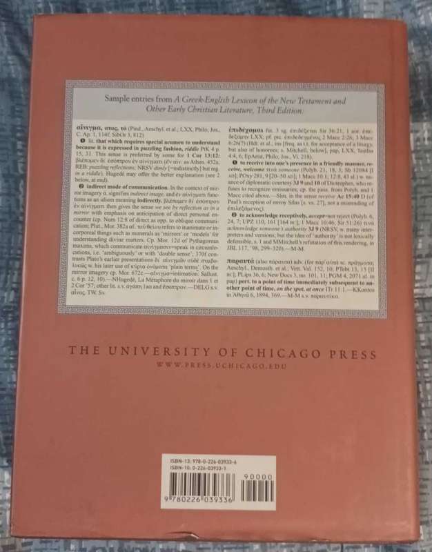 A Greek Lexicon of the New Testament and early Christian Literature