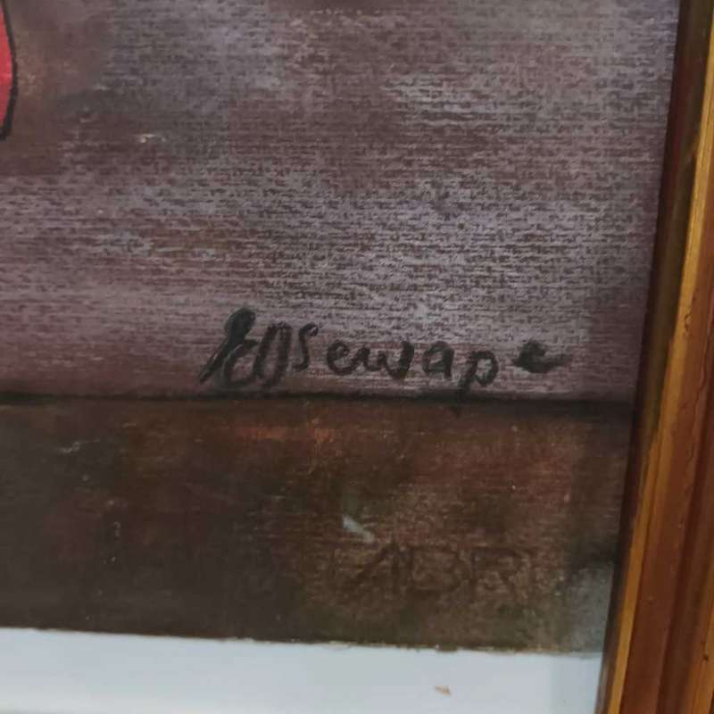 E O Sewape painting