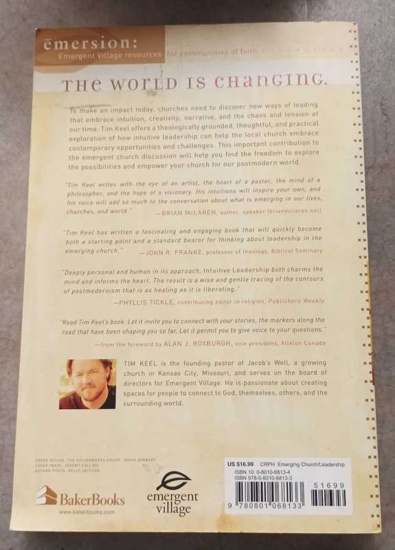 Intuitive Leadership. Tim Keel. Christian book