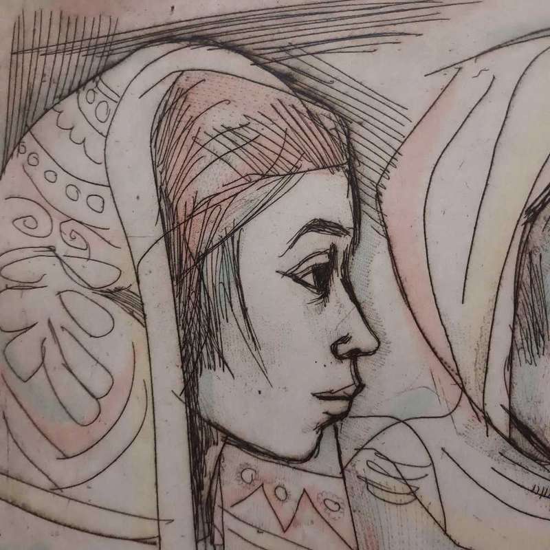 Irving Amen lithograph