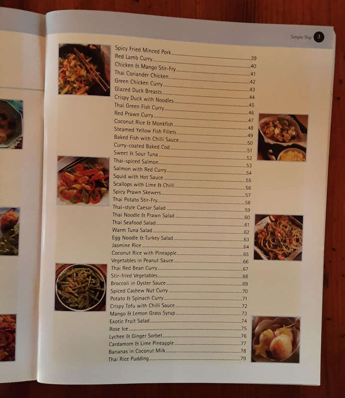 Simple Thai recipe book