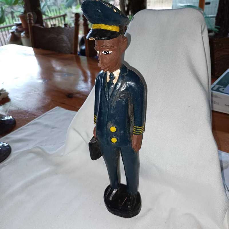 Colonial wooden figurine