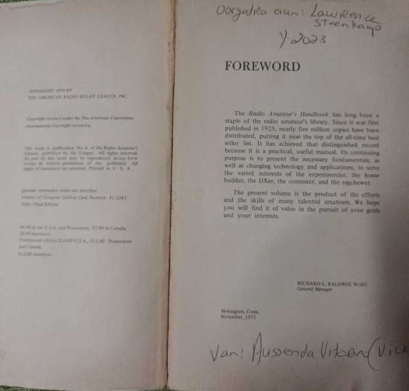 The Radio Amateur's Handbook 1976