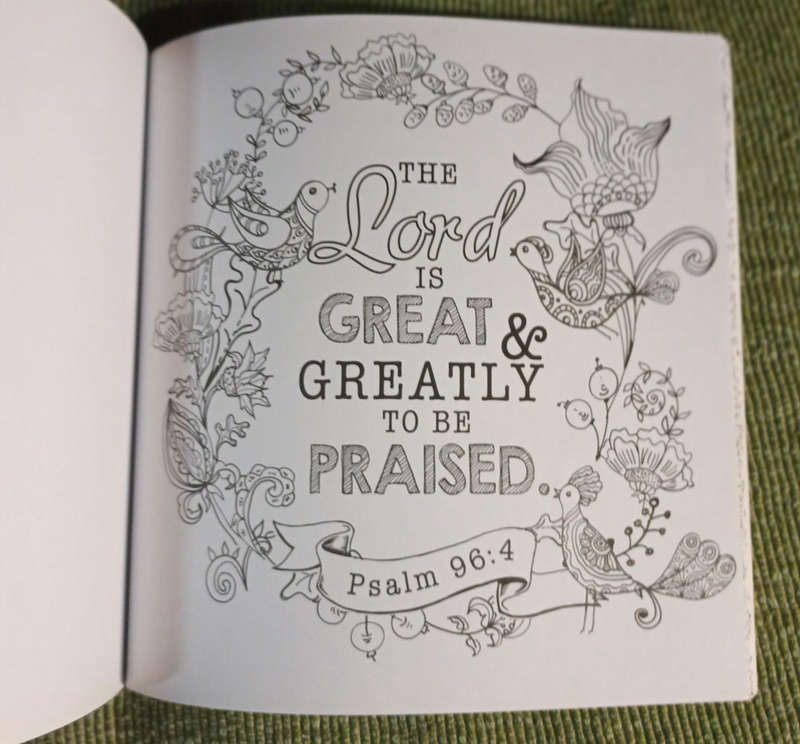 Coloring book. BE STILL AND KNOW THAT I AM GOD