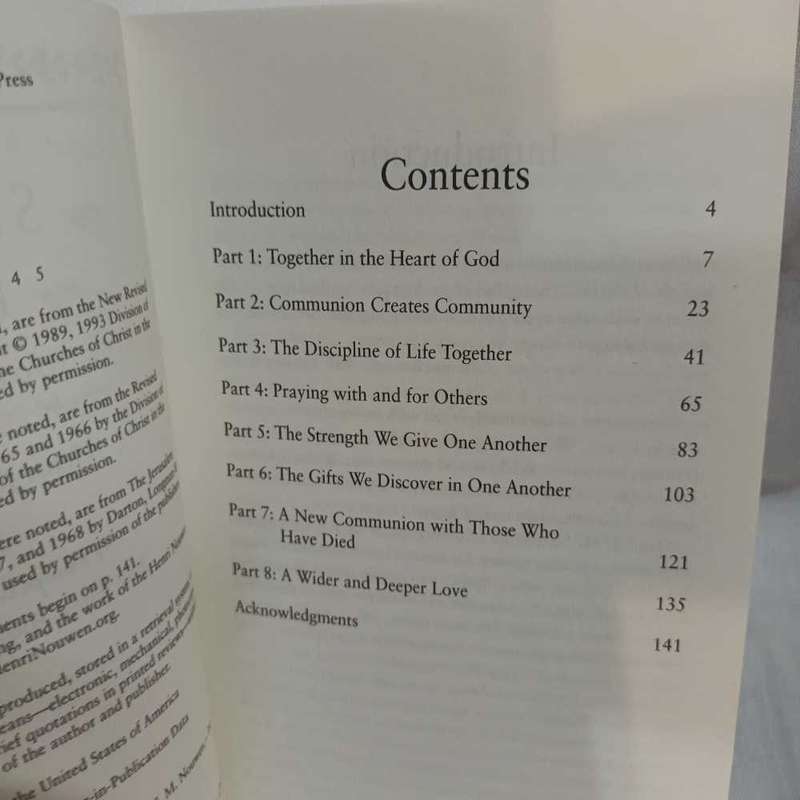 My sister, my brother. Henry Nouwen. Christian book