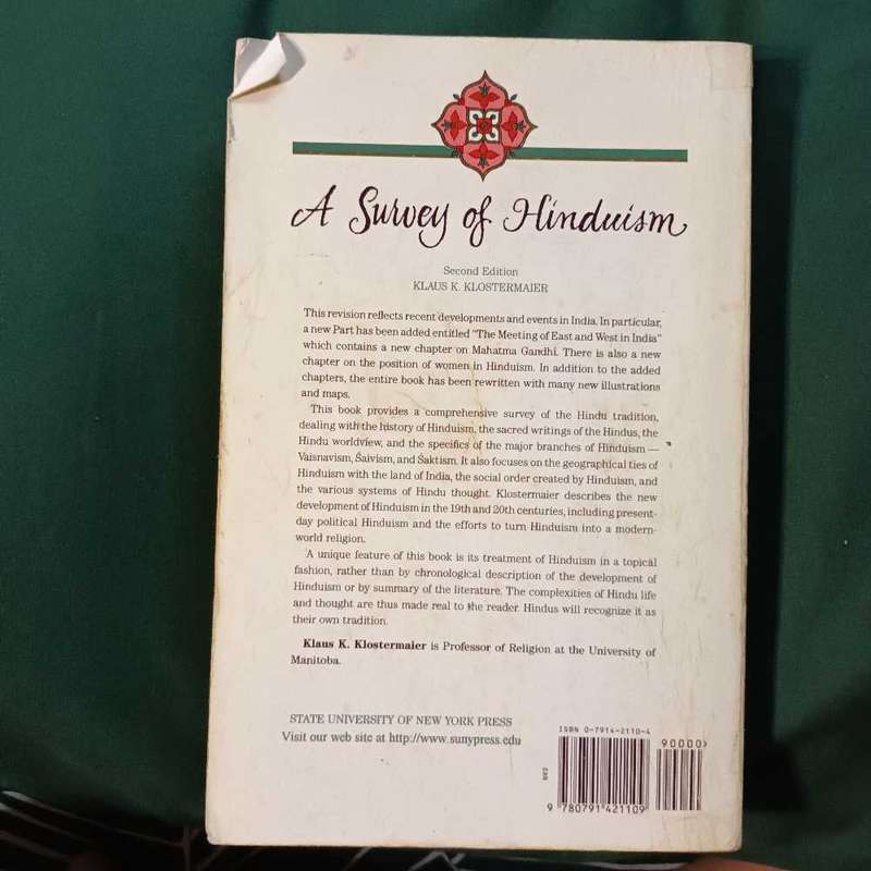 A Survey of Hinduism by Klaus M Klostermaier