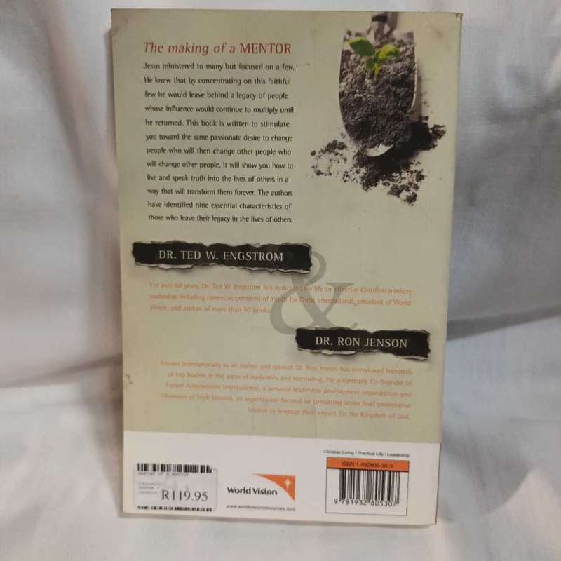 The making of a mentor. Engstrom and Jenson. Christian books