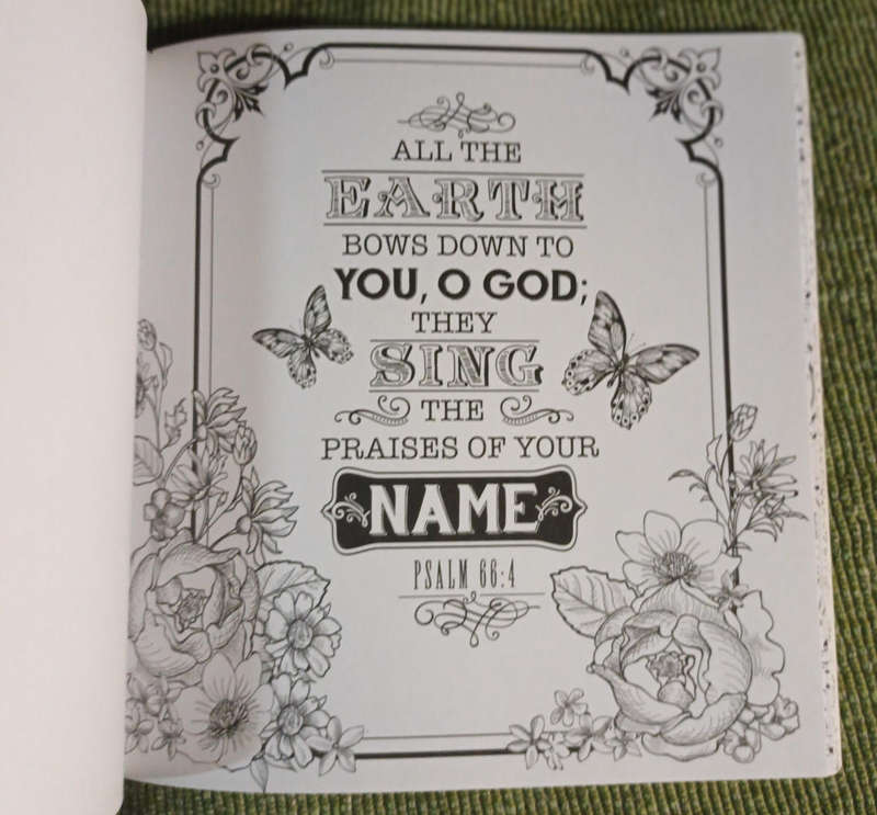 Coloring book. BE STILL AND KNOW THAT I AM GOD