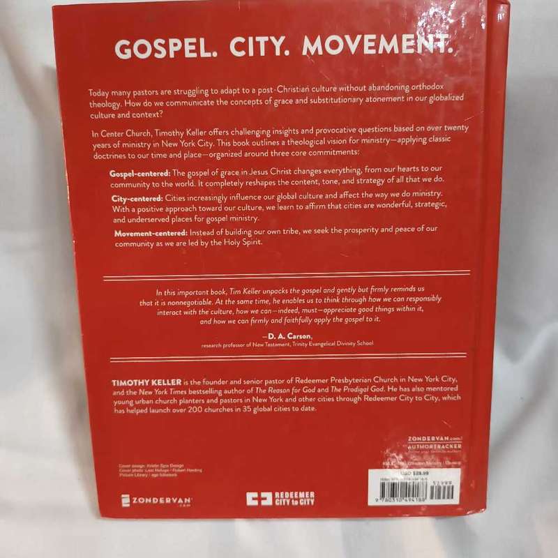 Center Church. Timothy Keller. Christian book