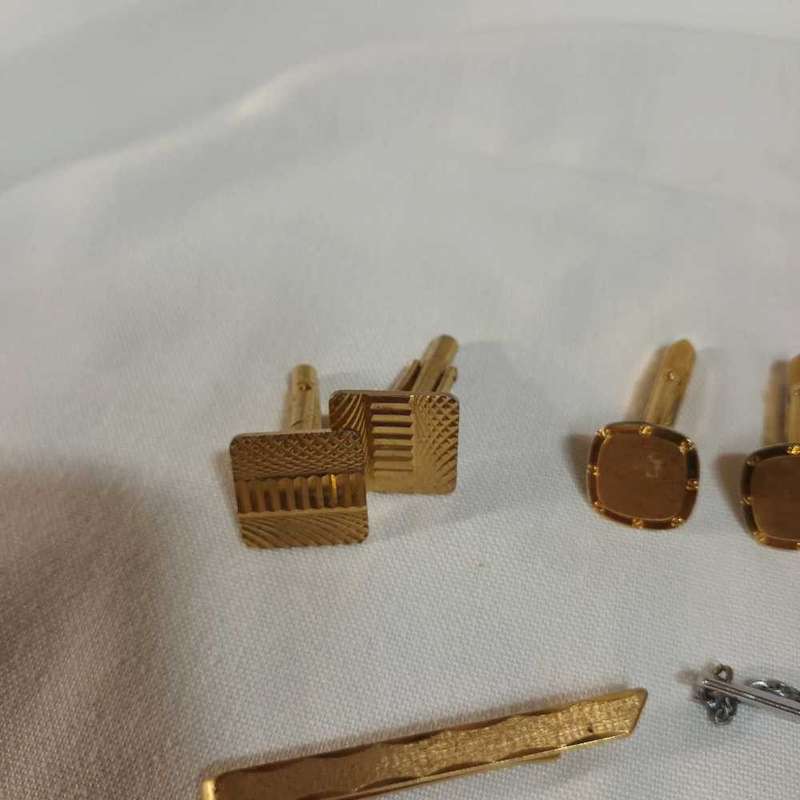 Tie pins and cufflinks