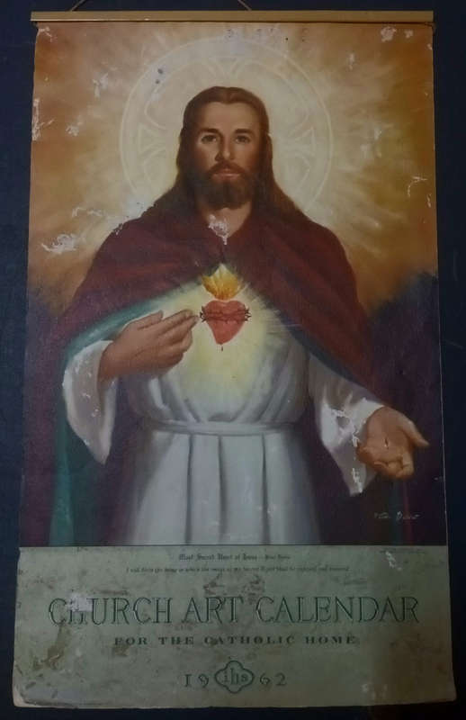 Church Art Calender for the Catholic Home 1962