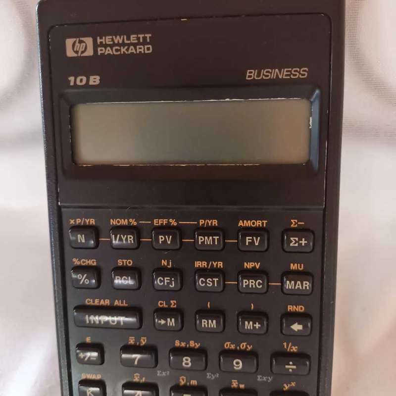 Hewlett Packard 10B business calculator