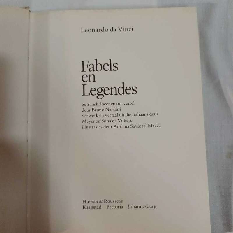 Leonardo da Vinci. Fables en Legendes. Afrikaans children's book