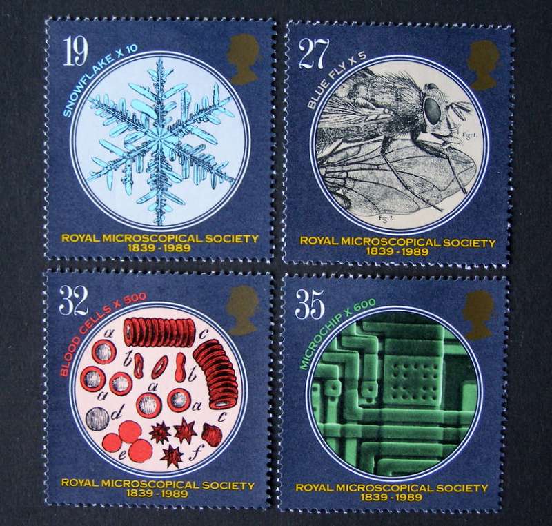 GREAT BRITAIN Mint* Set - 150th Anniv. of  Microscopical Society 1989