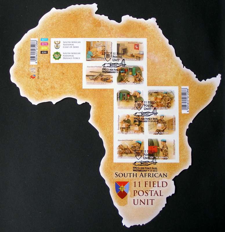 SOUTH AFRICA Set (Self-Adhesive, CTO) - South African 11 Field Postal Unit 2012