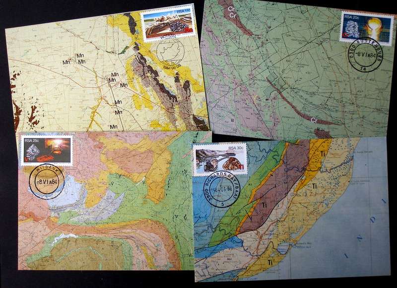 SOUTH AFRICA Maxi Card Set - Strategic Minerals 1984