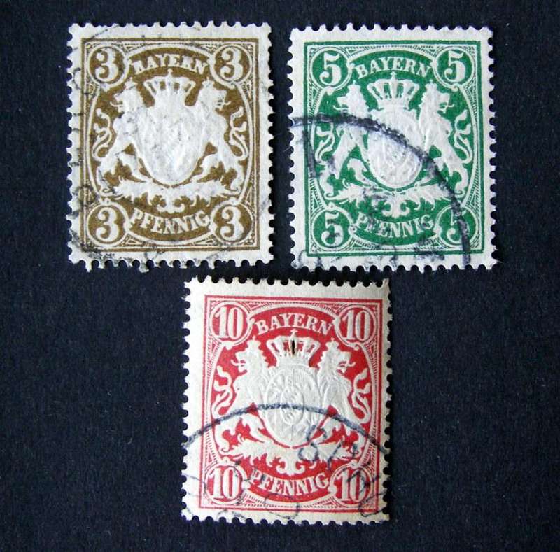 BAVARIA - Embossed Arms 1876