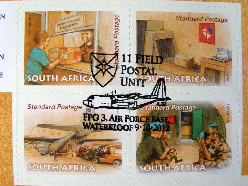 SOUTH AFRICA Set (Self-Adhesive, CTO) - South African 11 Field Postal Unit 2012