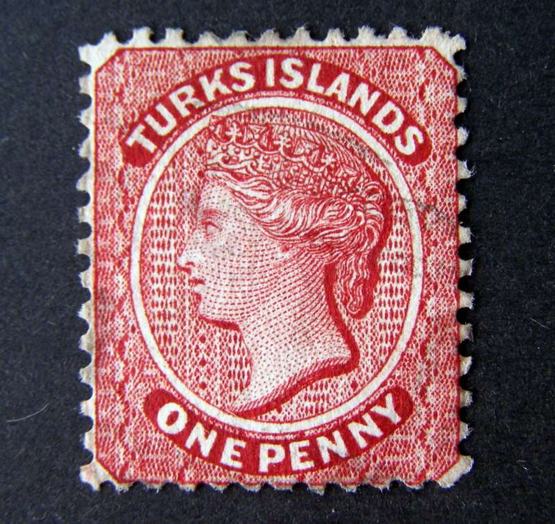 TURKS ISLANDS - Queen Victoria 1d. Red 1867