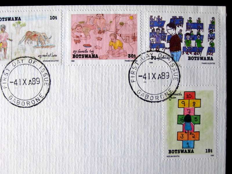 BOTSWANA Cover - Children's Paintings 1989