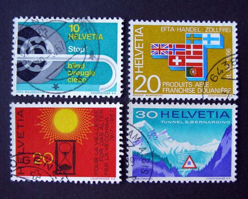 SWITZERLAND - Assorted Stamps 1967