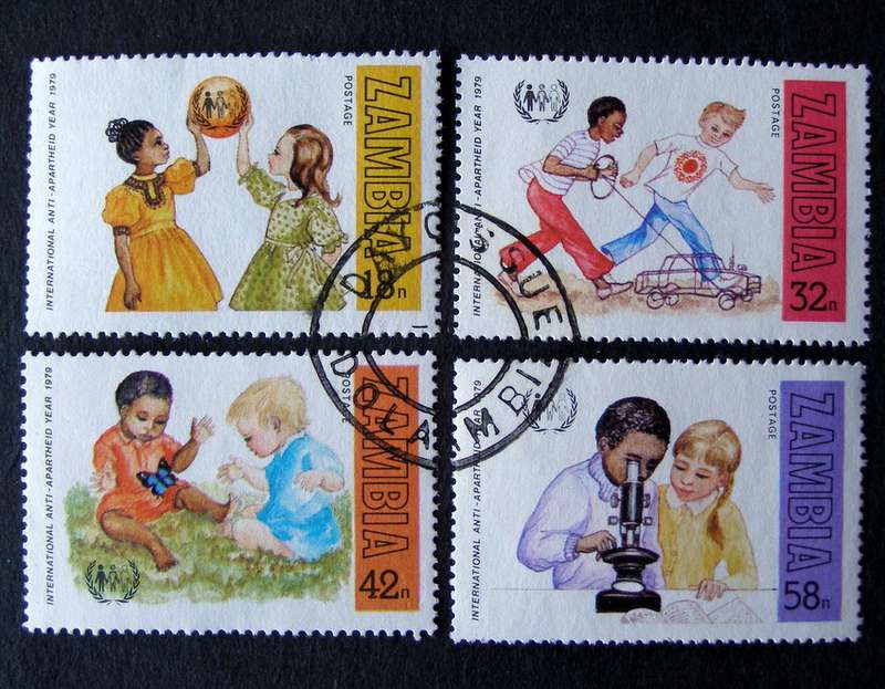ZAMBIA Set (First Day Cancel) - International Anti-Apartheid Year 1979