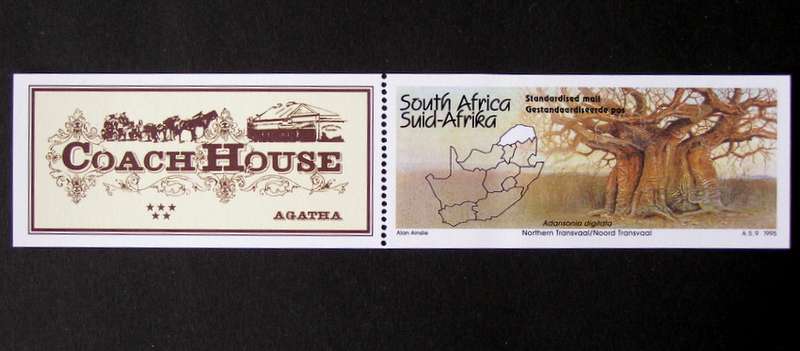 SOUTH AFRICA Mint Miniature Sheet - Agatha Coach House 1997