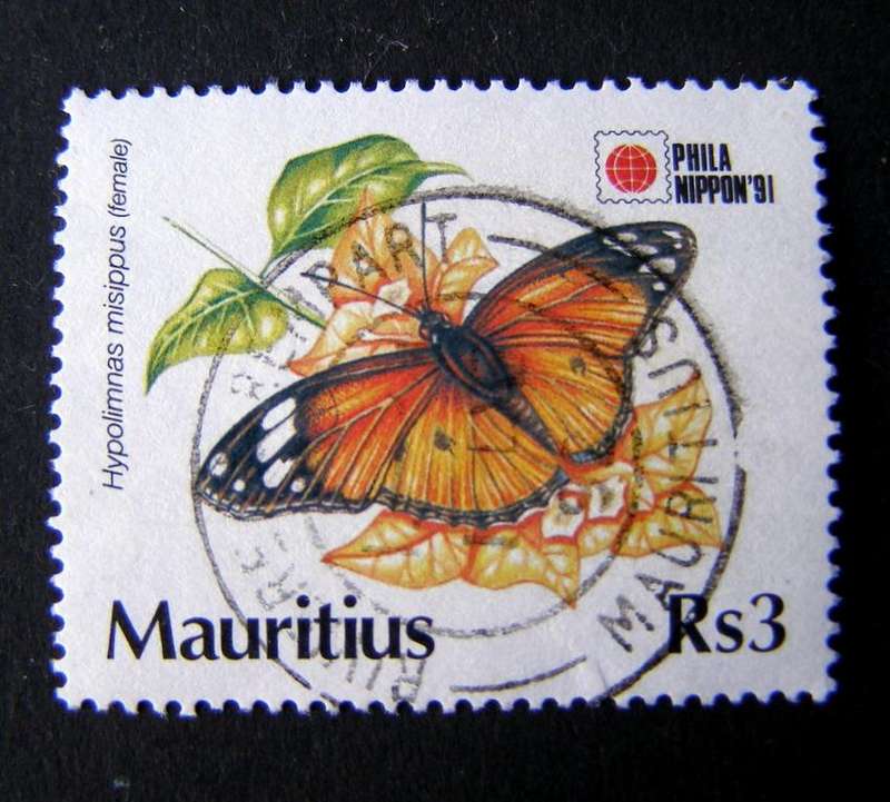MAURITIUS - International Stamp Exhibition, Tokyo 1991 //Butterflies