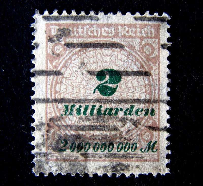 GERMANY: WEIMAR REPUBLIC - Inflationary Milliarden Values 1923