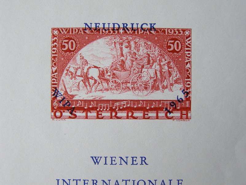 AUSTRIA Mint Commemorative Miniature Sheet - Vienna Philatelic Exhibition 1965