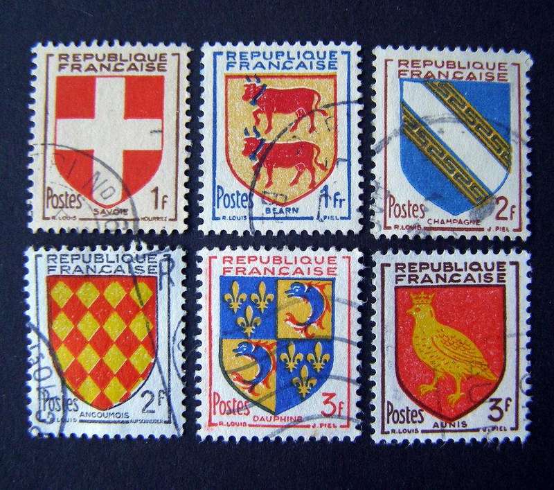 FRANCE - Provincial Coats of Arms 1949-54