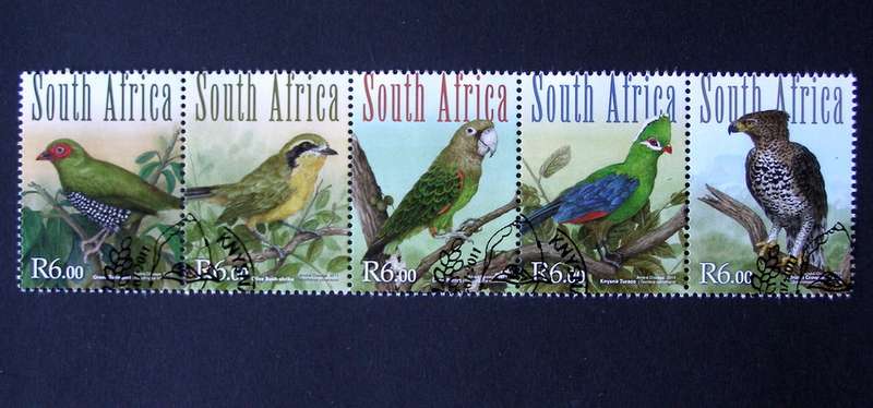 SOUTH AFRICA Set (CTO) - Forest Birds 2011