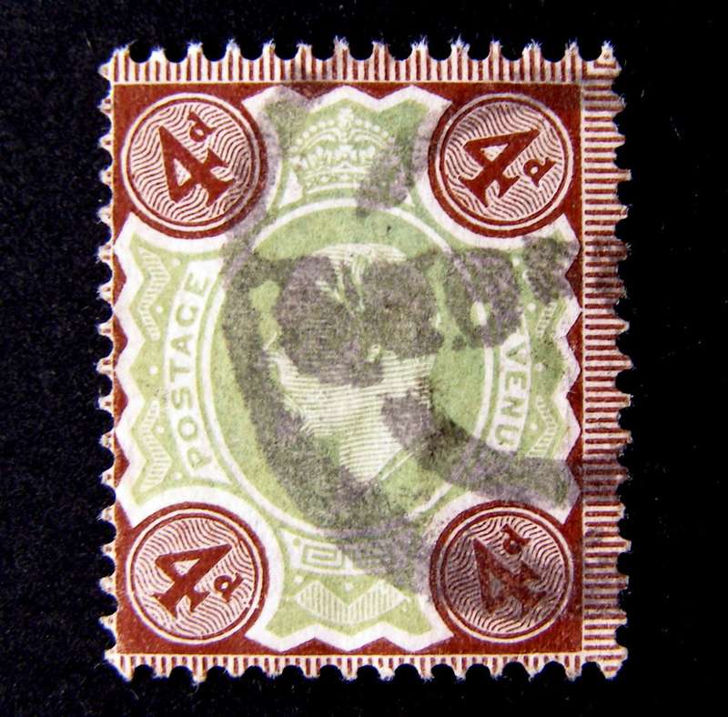 GREAT BRITAIN - King Edward VII 4d. Green and Brown 1902