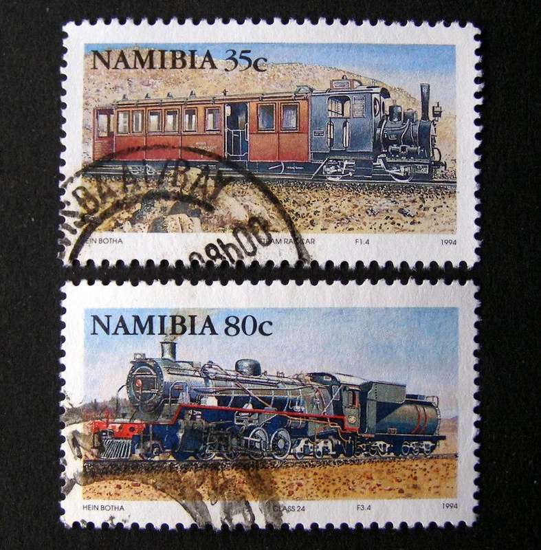 NAMIBIA - Steam Locomotives 1994 //Trains