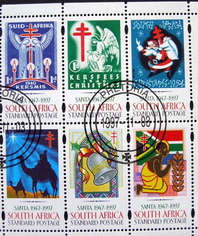 SOUTH AFRICA Set (CTO) - SANTA Anniv. of Christmas Stamps 1997