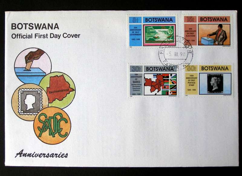 BOTSWANA Cover - Anniversaries 1990
