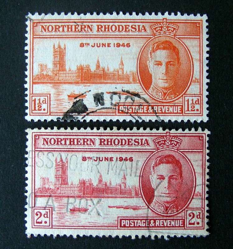 NORTHERN RHODESIA Set - Victory 1946