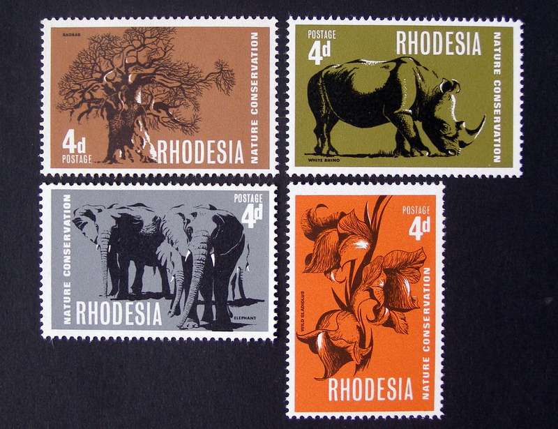 RHODESIA Mint Set - Nature Conservation 1967 //Animals//Trees