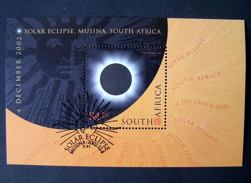 SOUTH AFRICA Miniature Sheet (CTO) - Solar Eclipse 2002