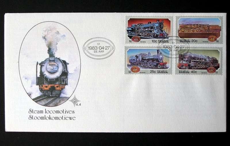 SOUTH AFRICA Cover - Steam Locomotives 1983 //Trains