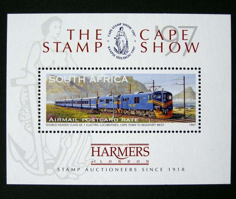 SOUTH AFRICA Mint Miniature Sheet - The Cape Stamp Show 1997 //Trains