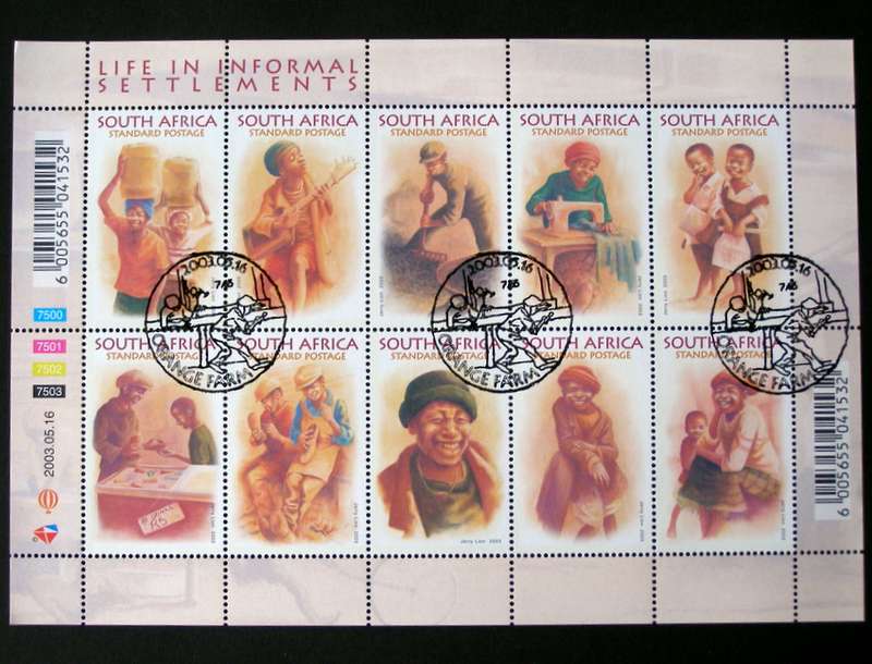 SOUTH AFRICA Set (CTO) - Life in Informal Settlements 2003