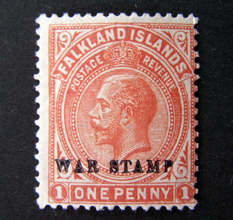 FALKLAND ISLANDS Mint* - George V War Stamp 1918