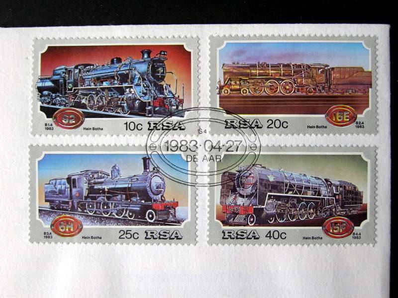 SOUTH AFRICA Cover - Steam Locomotives 1983 //Trains