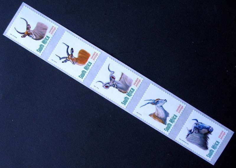 SOUTH AFRICA Mint Set (Self-Adhesive) - Antelope: Redrawn Additions to the 6th Definitive 1998