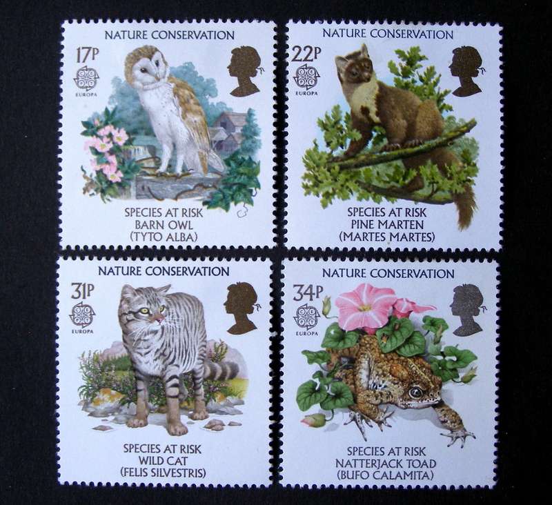 GREAT BRITAIN Mint* Set - Nature Conservation: Endangered Species 1986 //Birds//Animals