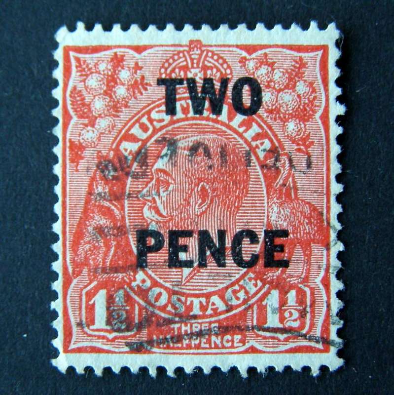 AUSTRALIA - King George V 2d. Overprint 1930