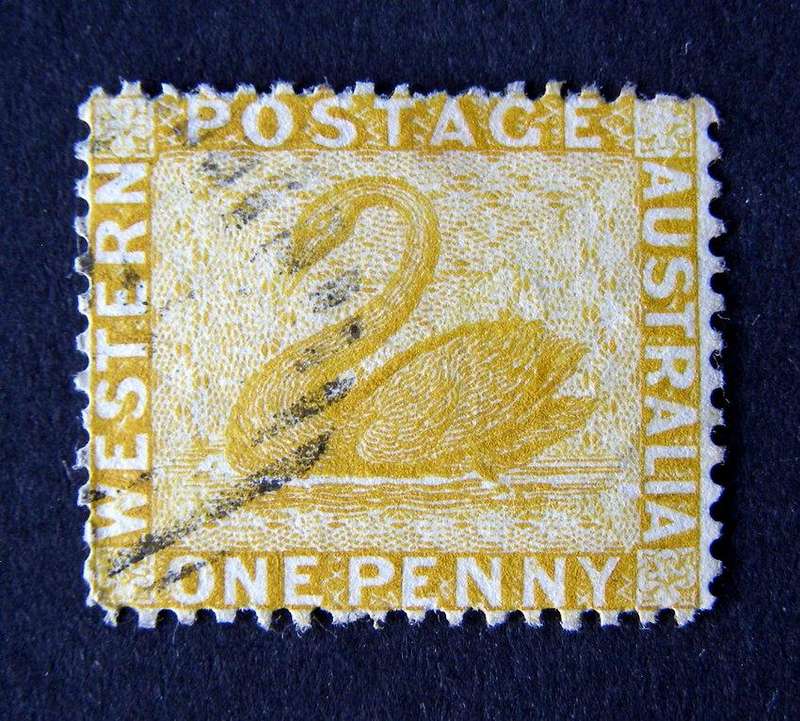 WESTERN AUSTRALIA - Swan (perforated) 1861