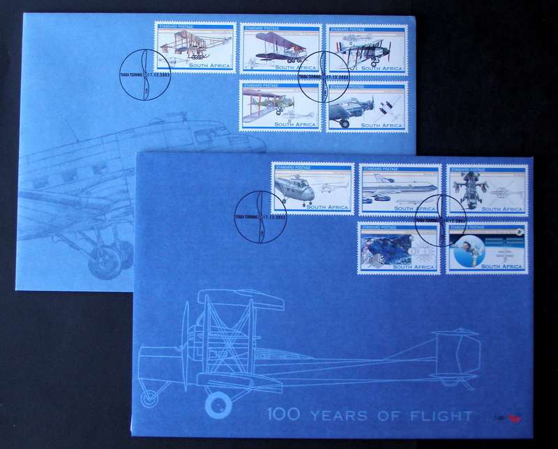 SOUTH AFRICA Cover Set - 100 Years of Aviation 2003 //Aircraft